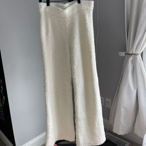 aerie white lounge pants